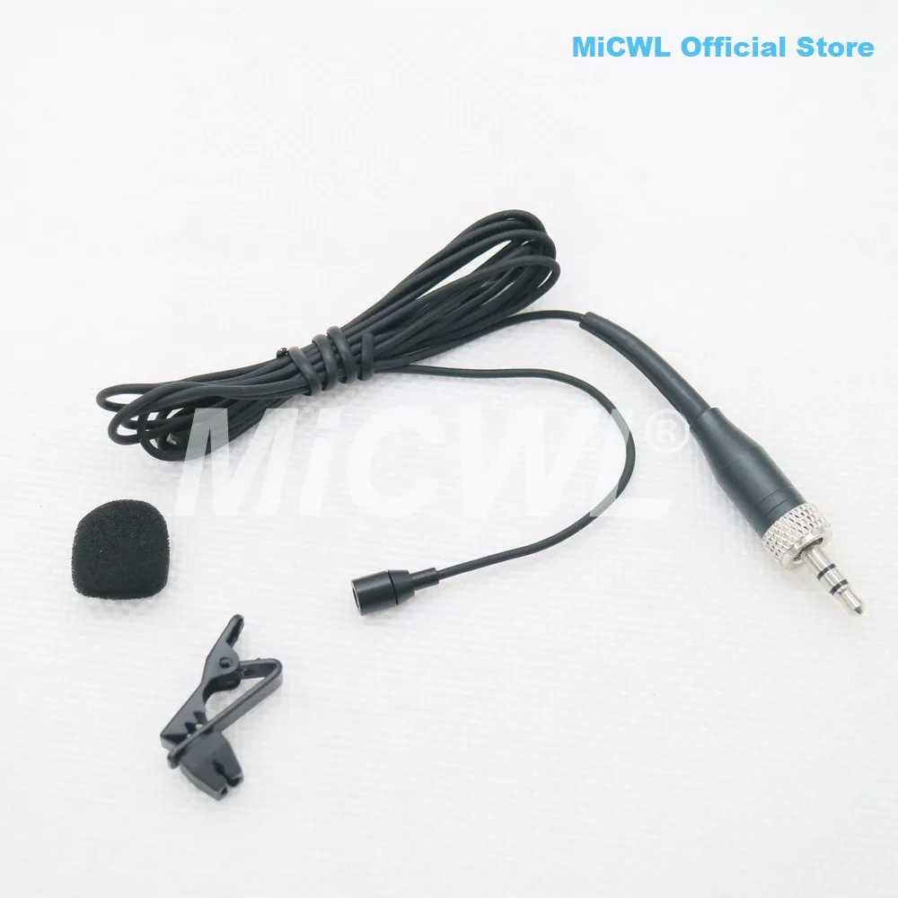 AVX2B Hidden Lavalier Lapel Microphone 3.5mm Stereo Lock For Sennheiser ew100 G2 G3 G4 Wireless BeltPack Transmitter Metal Plugs