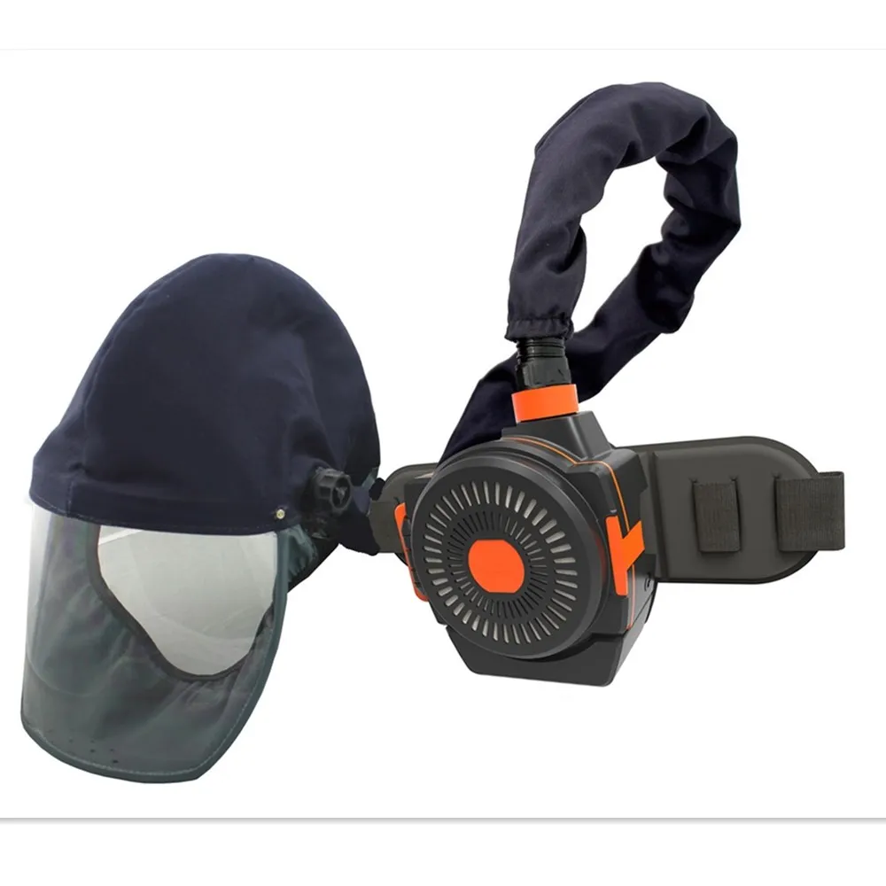 Casco de soldadura SAFEUP, respirador alimentado por aire, máscara de visualización grande para máquina soldadora de corte y molienda, filtro de