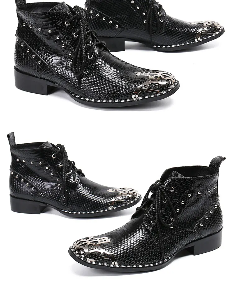 Sommer Mann spitz Frenulum Schuhe Kleid Stiefel Modell Show Schuhe Bankett Party personal isierte Rindsleder heiraten Herren schuhe – Detail 4
