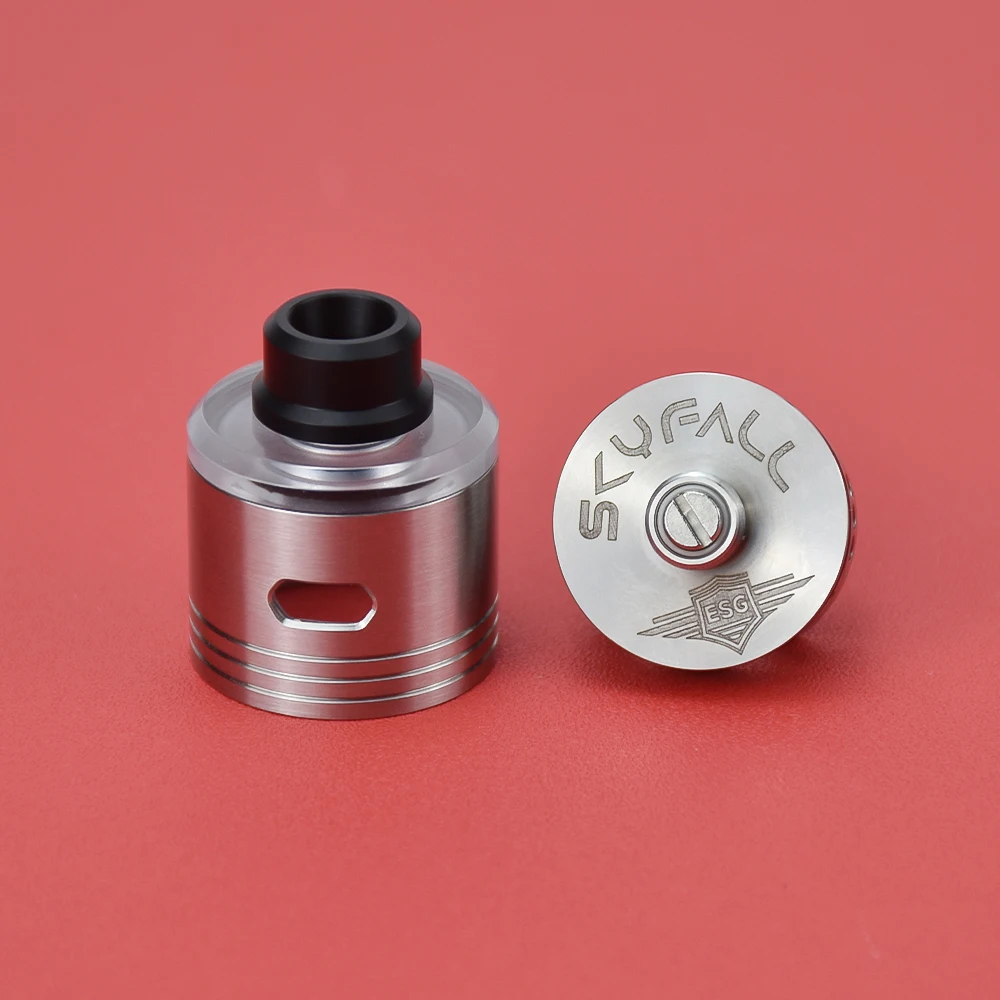 WOLF COOLVAPE Skyfall RDA, Single Coil Deck, Rebuildable Dripping E-Cigarette, Rda para 510 Vape, Mech Mod, 22mm, 316ss