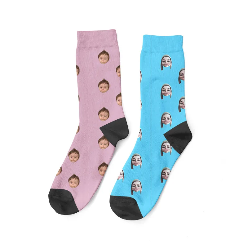 Benutzerdefinierte Drucken Sie Ihr Foto Pet Gesicht Socken Personalisierte Lange Socken Bunte Socken für Männer Frauen Lustige Neuheit Socken Geschenke