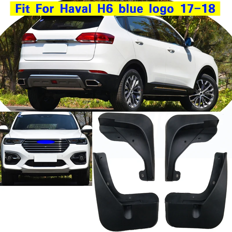 Car Mud Flaps For Great Wall Haval H6 2017 2018 sport Mudflaps Splash Guards Mud Flap Front Rear Mudguards Fenders Auto Accessor