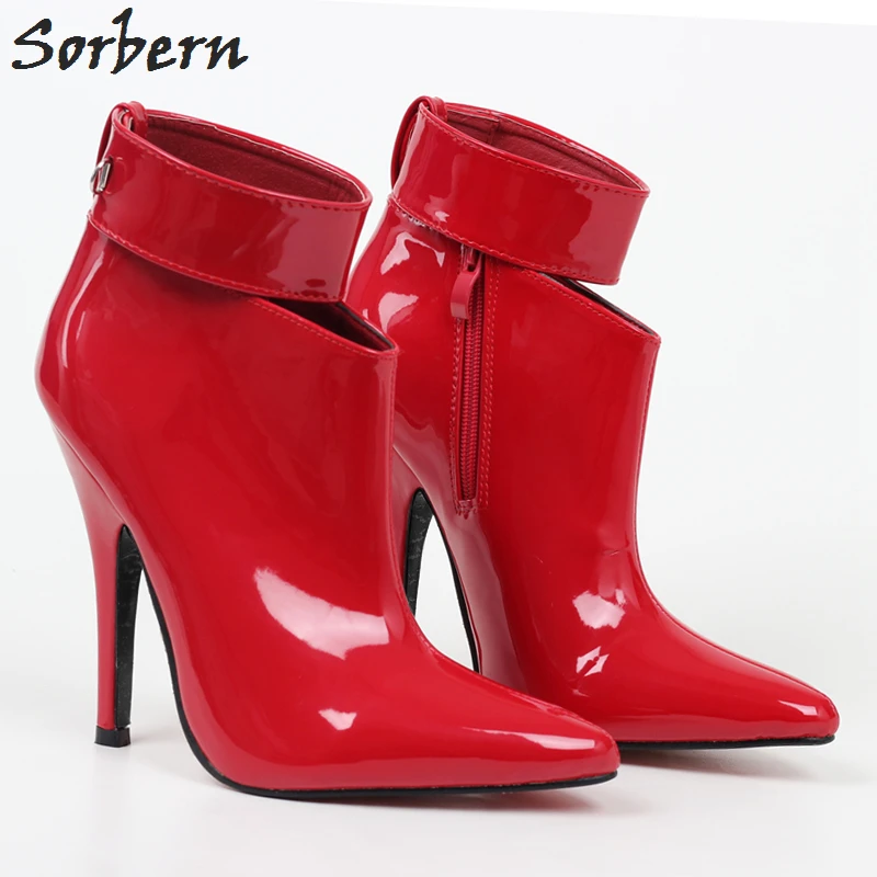 

Sorbern Patent Women Pump High Heel Pointed Toe Ankle Strap Stilettos Ladies Shoes Pumps For Women 12Cm/18Cm Heels Custom Colors