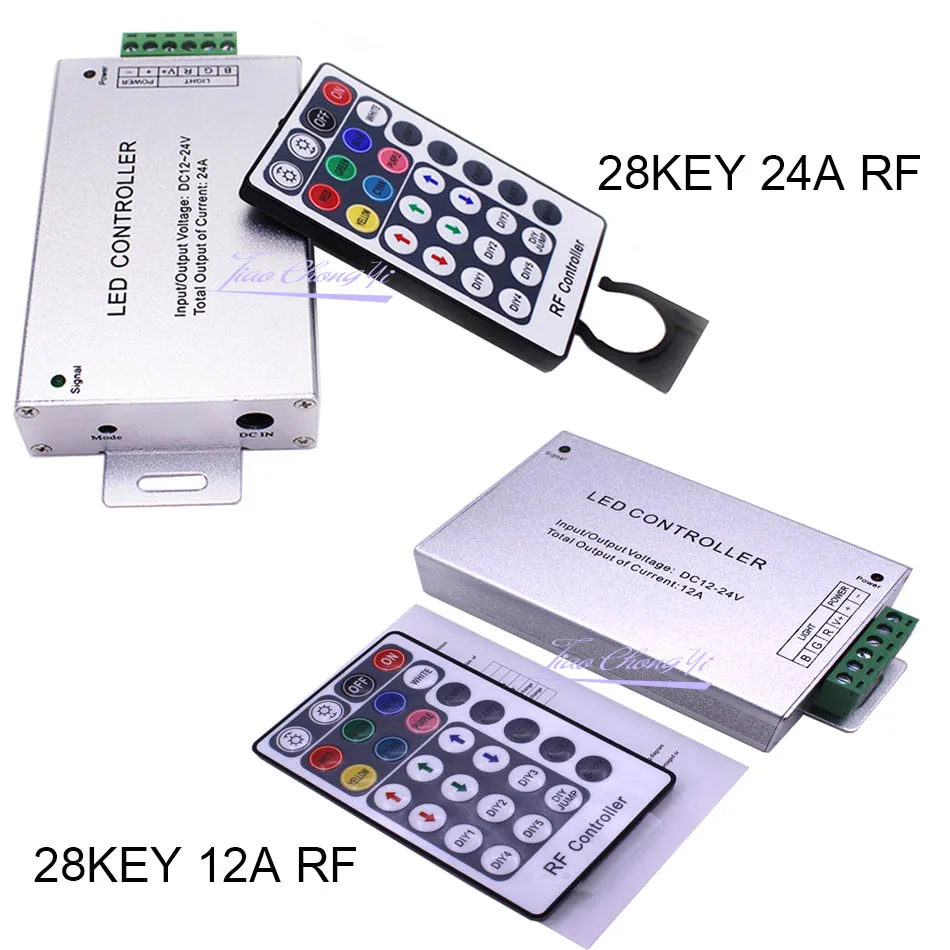 

Пульт дистанционного управления DC12V-24V 12A 24A 28key RF Wireles Led RGB Controller Диммер для светодиодных лент 3528 5050 RGB