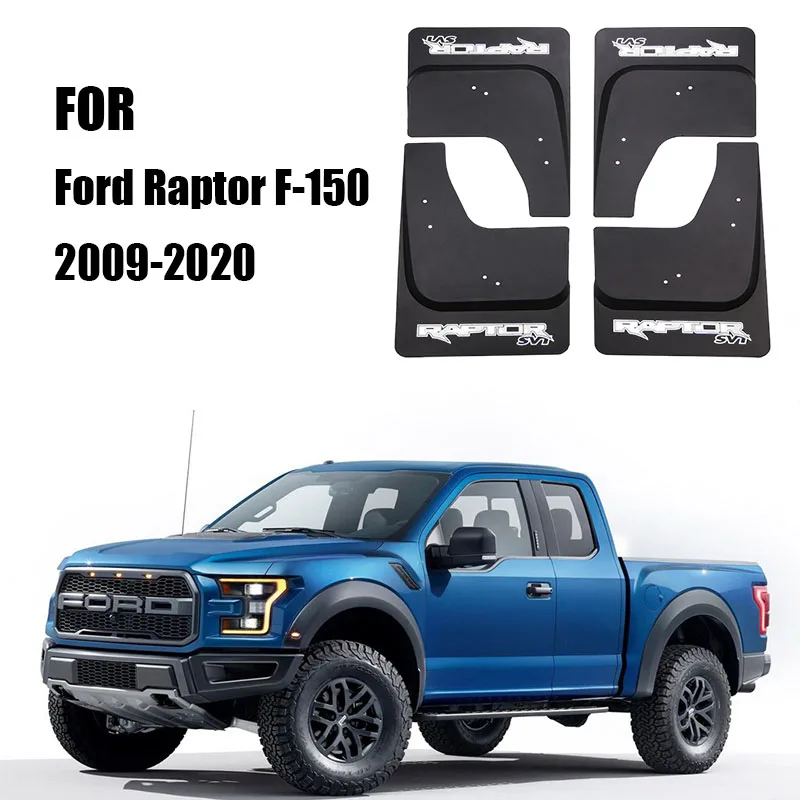 Mudflaps For Ford Raptor F150 ord Pickup Raptor F-150 Mudguards Splash Guard Fender Mud Flap  Car Fenders Accessories 4Pcs