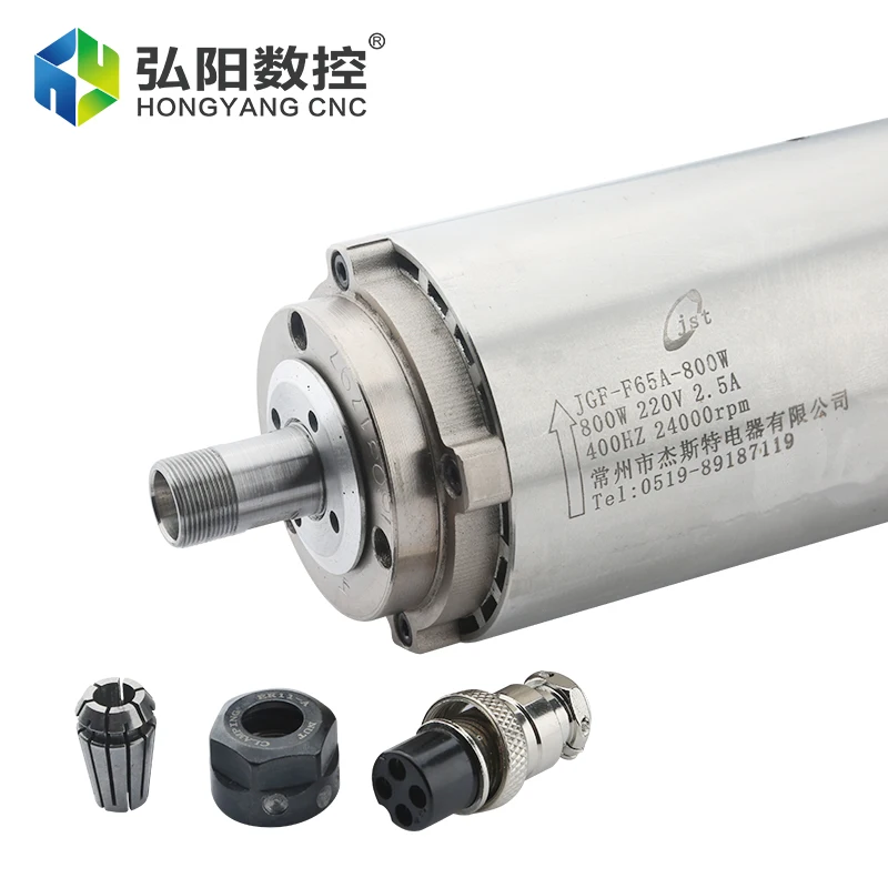 220 فولت 0.8KW نك تبريد الهواء المغزل المحرك ER11 24000 دورة في الدقيقة D = 80 مللي متر النجارة المغزل المستديرة ل نك راوتر النقش والطحن