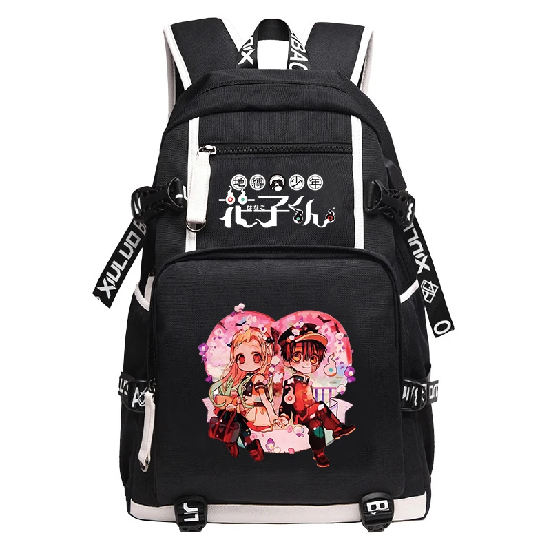 

Toilet-bound Hanako-kun Anime School Bags Cartoon Laptop Backpack Large Bookbag Oxford Travel Bagpack Girls Shoulder Rucksack