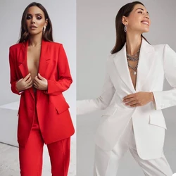 Fashion Women Suits Classic Streetwear One Button Custom Made Blazer Casual Daily Wear Young Girl 2 Pieces Pants Jacket