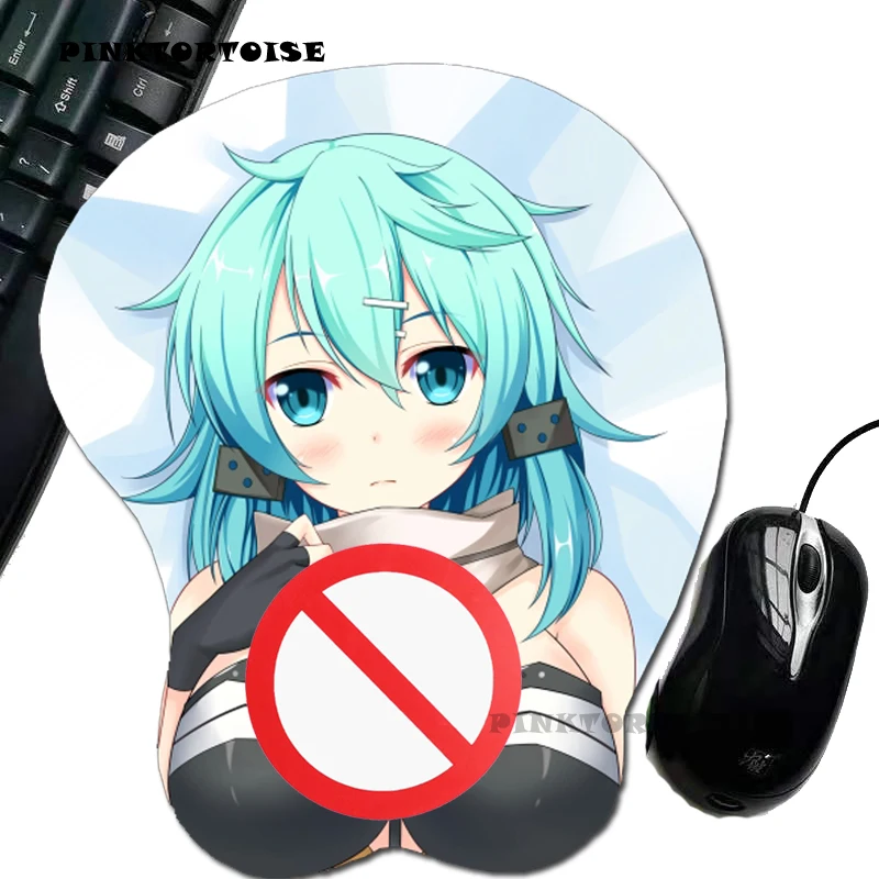 

PINKTORTOISE ANIME Asada Shino 3D Wrist Rest Mouse Pad Mat Non-slip 3D Cute Mouse Pad mousepad for Laptop PC