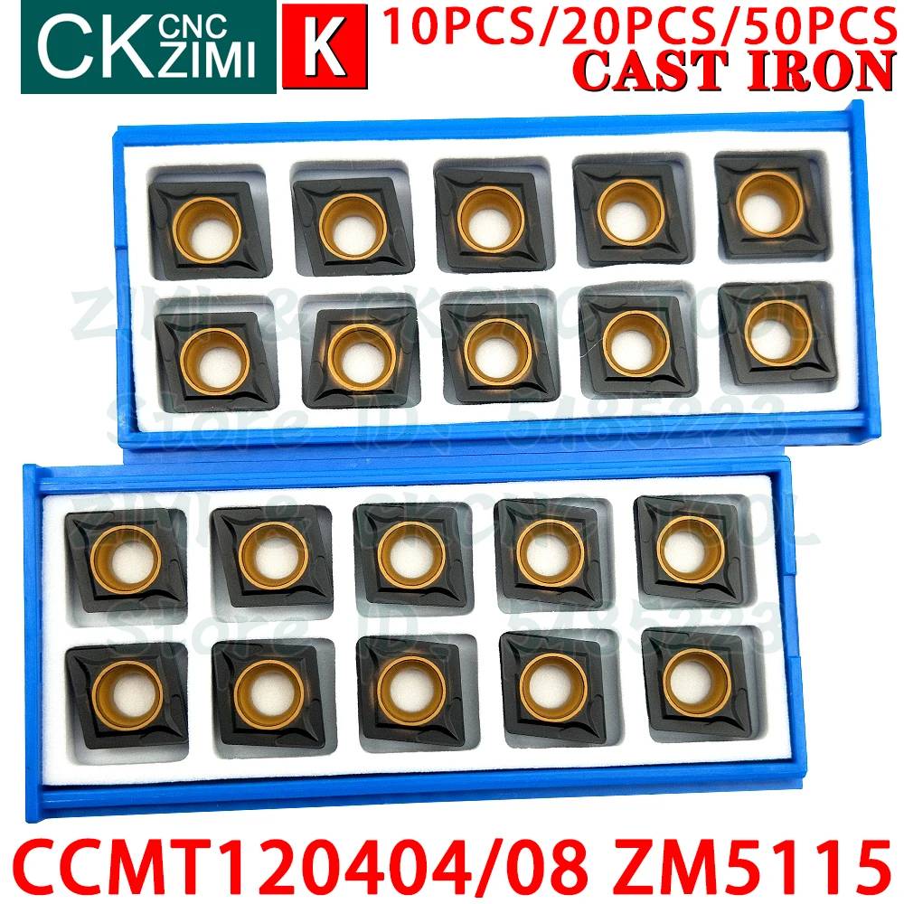 CCMT120404 ZM5115 CCMT120408 ZM5115 Твердосплавные вставки Внешние тюнинговые вставки Инструменты Токарный станок с ЧПУ Режущие инструменты CCMT 1204 Для чугуна