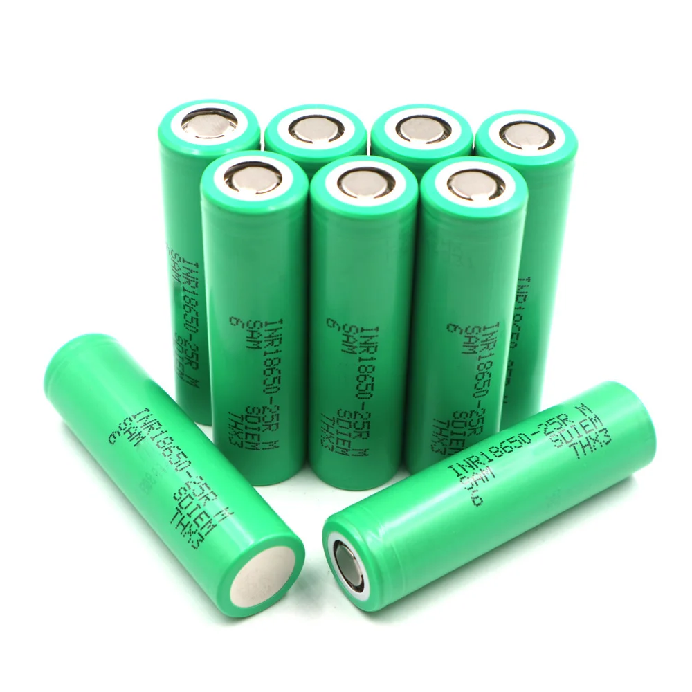 

C&P INR18650 25R Li-Ion 2500mAh 13 pieces 18650 3.6V Rechargeable battery Cell Discharge Current 20A 3.7V Lithium-Ion 2.5Ah New