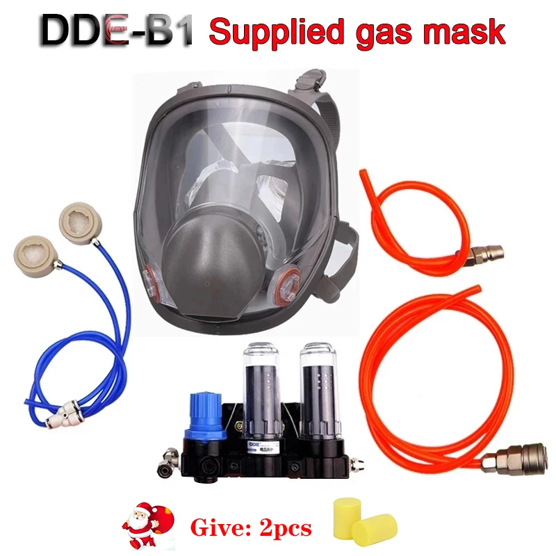 

6800 compose 3-In-1 Mask Chemcial Function Supplied Air Fed Safety Respirator System for Painting Formaldehyde Dustproof