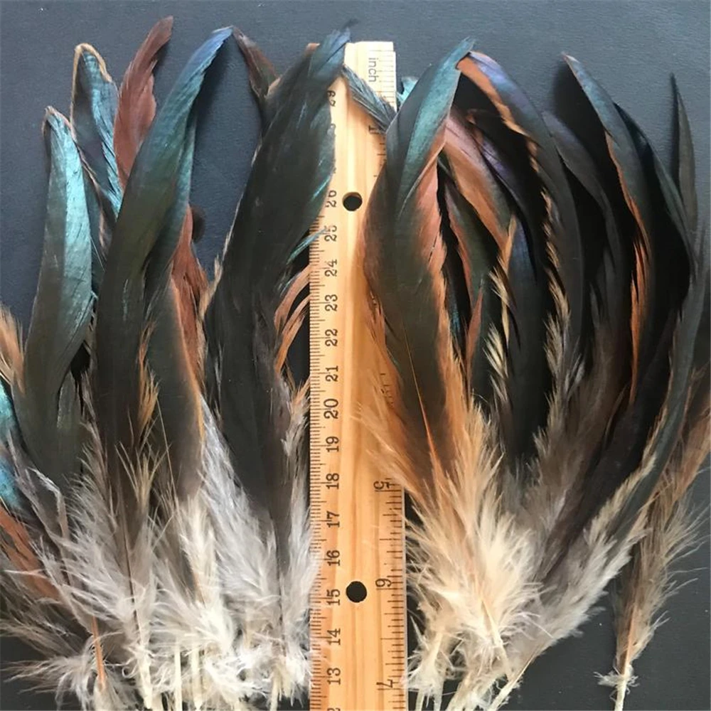 100pcs/lot Natural Rooster Chicken Feathers for Crafts Jewelry Earring Making 6-7\