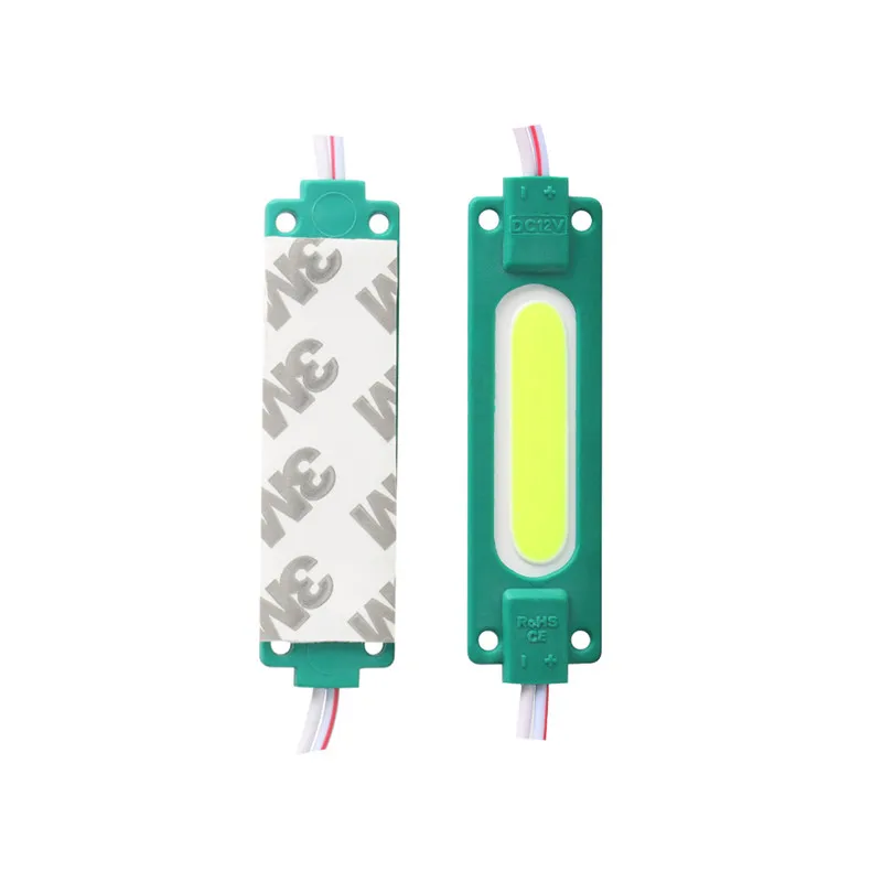 Lumière LED COB imperméable conforme à la norme IP65, panneau publicitaire, rétro-éclairage, bannière de magasin, blanc, rouge, vert, bleu, jaune, rose, 12V, 10 pièces