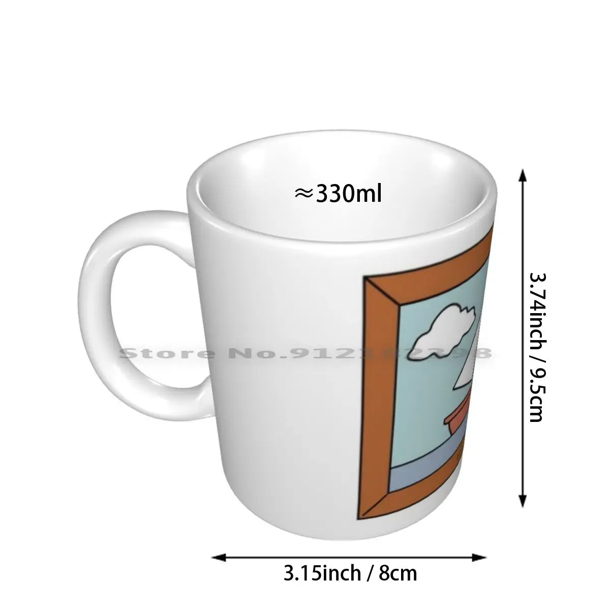 Scene From - Dick Ceramic Mugs Coffee Cups Milk Tea Mug The Funny Bart Homer Tv Homer Meme 90s Lisa Marge Bobby Cartoon Hank Bar