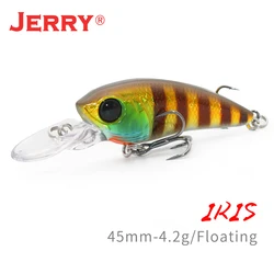 Jerry IRIS Ultralight Fishing Lures Floating Sea Bass Wobblers 45mm 4.2g Mixed Color Hard Bait Trout Bass Pike Pesca