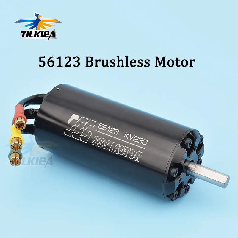 High Power SSS 56123 Motor 230KV/500KV Brushless Motor 6 Poles For RC Marine Boats Electric Surfboard