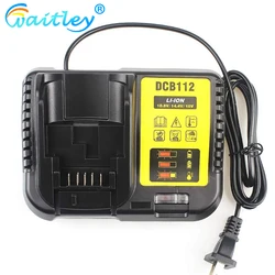 Waitley DCB112 Li-ion Battery Charger Replacement Compatible with Dewalt batteries 10.8V 14.4V 18V EU Plug JUL14-C