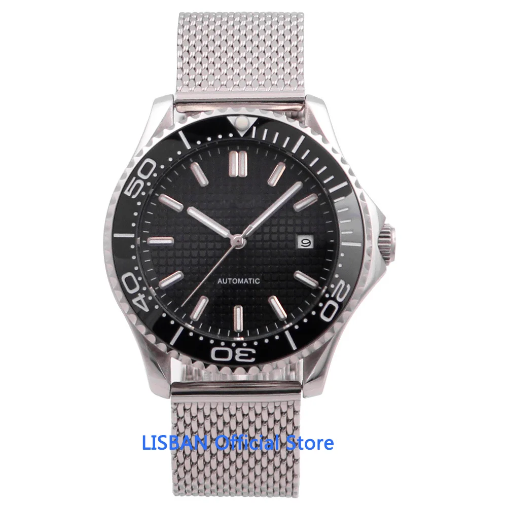 

41mm Sterile Dial Automatic Mechanical Mens Watch Miyota Movement Luminous Waterproof Military Calendar Clock Wristwatch Men