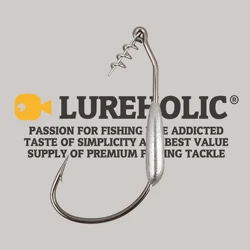 LUREHOLIC 0.9~8.6g Weighted Worm Hook Wide Gap With Lead Weight