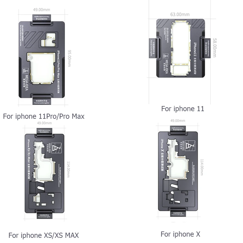 

Qianli Motherboard Test Fixture iSocket Jig for iPhone 11Pro Max 11pro 11 XSMAX XS X Logic Board Function Fast Test Holder