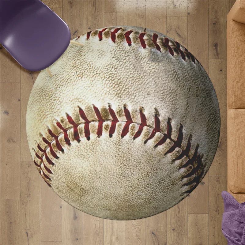 

Baseball carpet Square Anti-Skid Area Floor Mat 3D Rug Non-slip Mat Dining Room Living Room Soft Bedroom Carpet 03