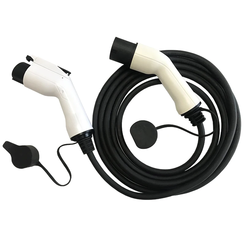 

March Expo 2021 SAE J1772 32A CCS1 Electric vehicle charging double gun Type 1 to Type 2 evse EV cable