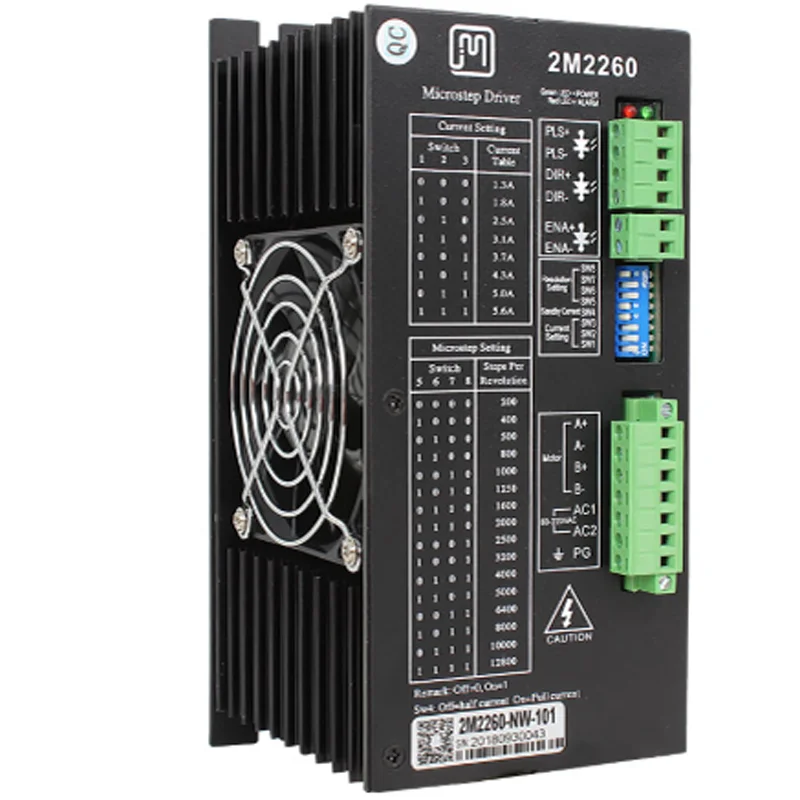 

2-phase Digital hybrid stepper driver 2M2260 step motor driver 80-220VAC 5.6A Motor driver fit for 86 110 stepper motor