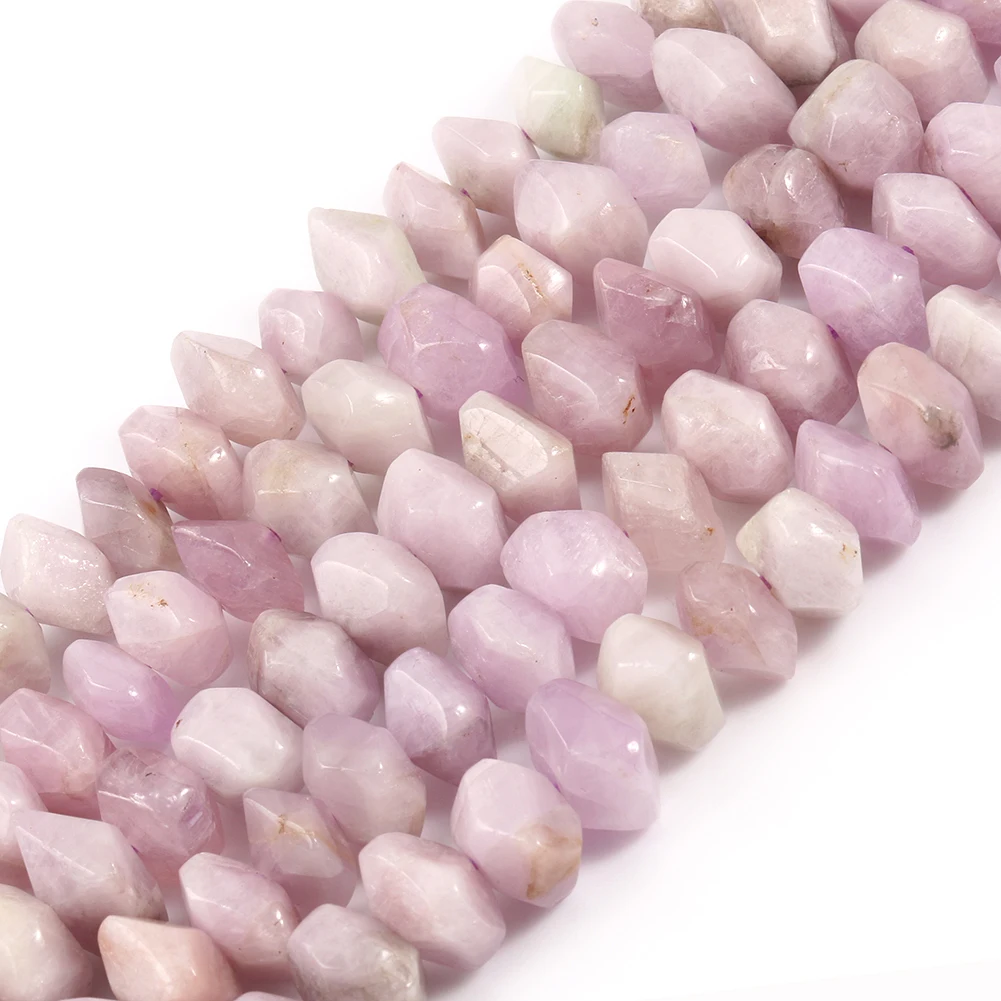 6x11mm Natural Irregular Kunzite Purple Spodumene Stone Beads Special Cut Genuine Loose Beads for Jewelry Making DIY Bracelet