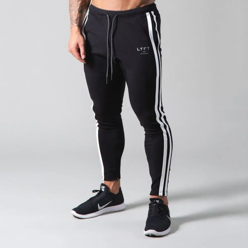 LYFT Men Sweatpants Tracksuit Bottoms Running Trousers Sportswear Jogging Gym Skinny Fitness Mens Running Pants Casual Joggers