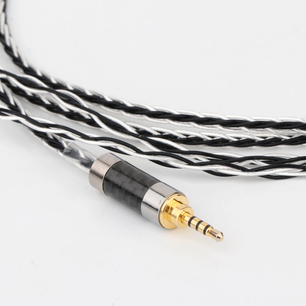 8Cores 2.5/3.5MM/4.4mm Balanced Upgrade Cable for Denon AH-D7200 AH-D5200 d9200 Headphone