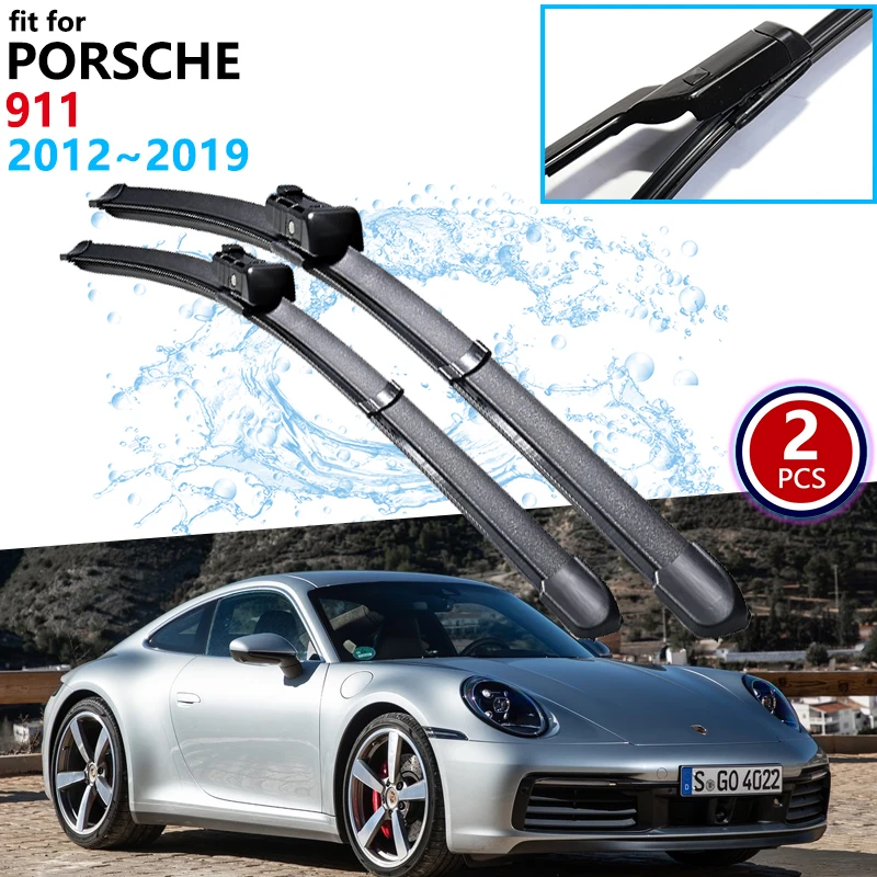 for Porsche 911 991  2012~2019 2013 2014 2015 2016 2017 2018 Car Wiper Blades Front Windscreen Windshield Wipers Car Accessories