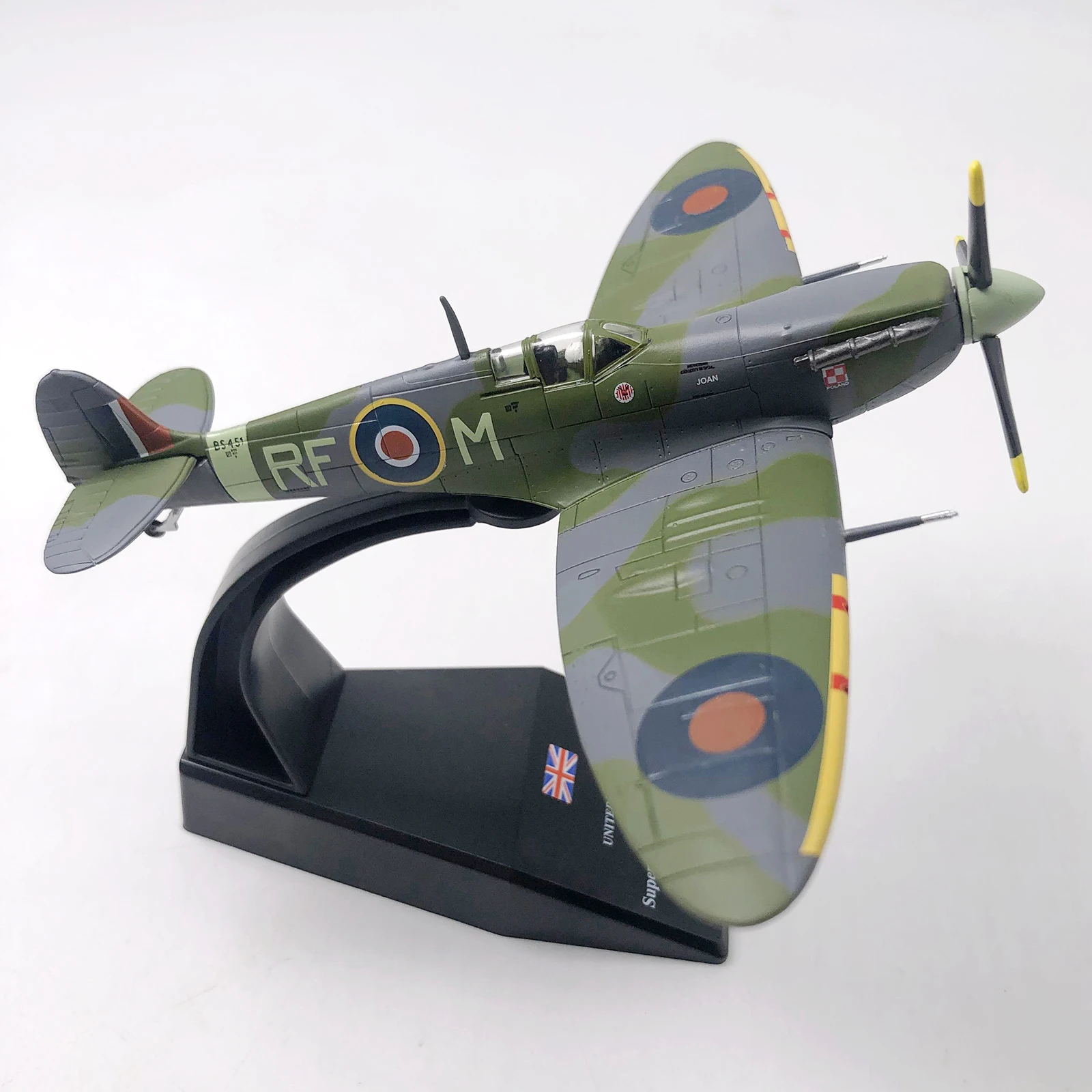 1/72 Scale British Airplane Diecast Metal Plane Aircraft Model Children Toy Spitfire Fighter Alloy Diecast Plane Model