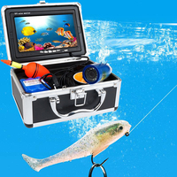 TPWLCO 1000TVL Underwater Fishing Video Camera Kit Support DVR 12pcs LEDS With 7inch Color Monitor 15m/30m/50m Cable Fish Finder