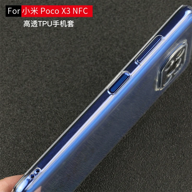 (Auf lager) transparent weiche tpu telefon fall für xiaomi poco x3 nfc X3 PRO globale version Ultra Thin klar rückseite coque