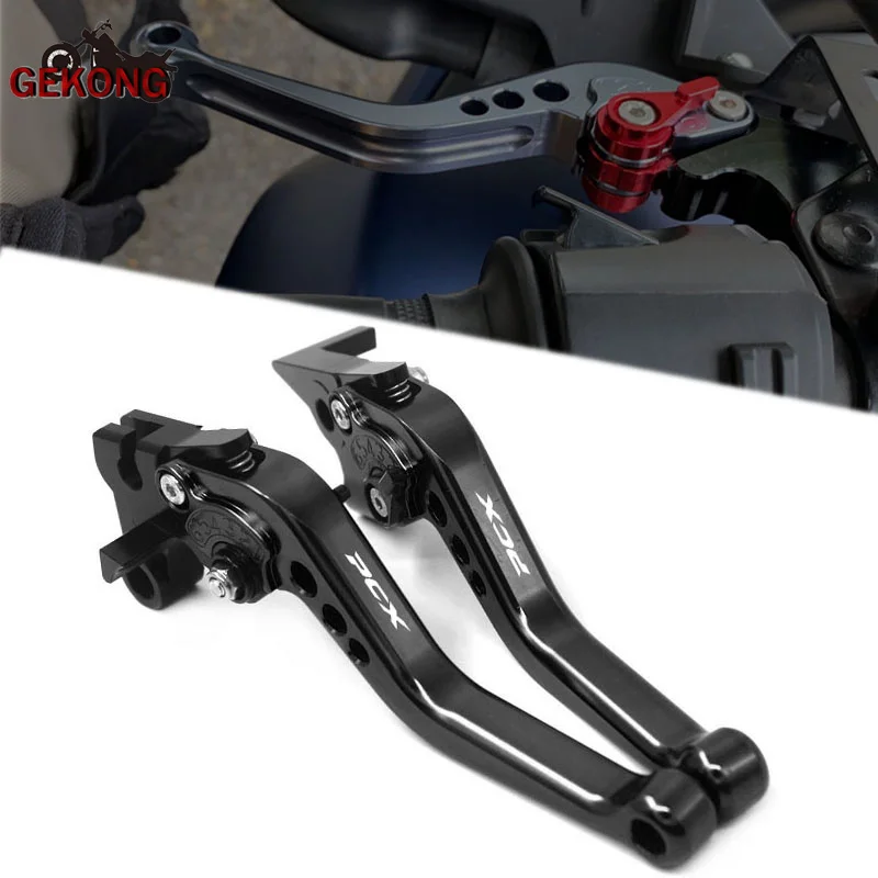 For HONDA PCX 125 PCX125 PCX 150 PCX150 Motorcycle Accessories Short Brake Clutch Levers 8 Colors