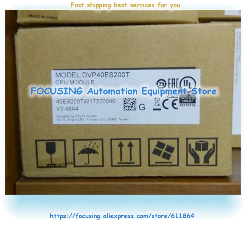 AC 100-240V Module DVP40ES200T PLC 40 Point 24DI 16DO New Original 1 Year Warranty