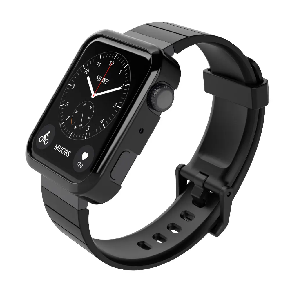 Strap for Mi Watch Wristband Protector Cover Case Silicone Wrist Strap for Xiaomi Watch Bracelet Protective Bumper