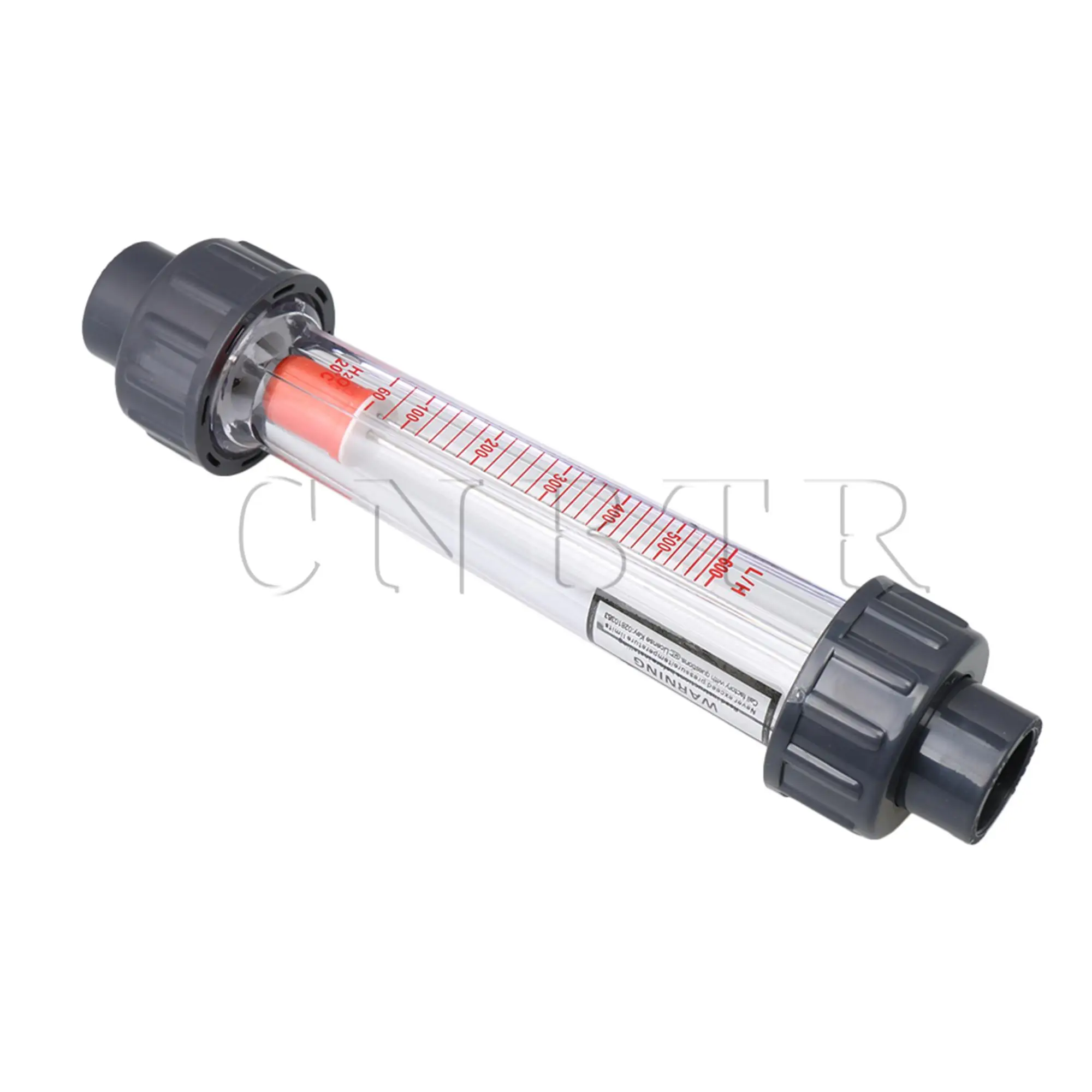 CNBTR 1.02 x 7.87inch Metal 60-600L/H Tube Type Liquid Water Flow-meter LZS-15