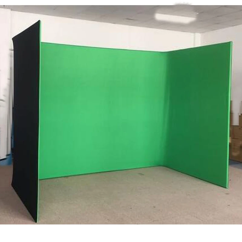 10ft U Shape Photo Enclosure Backdrop With Frame Stand For Dj , Weeding, Photo Booth Events.