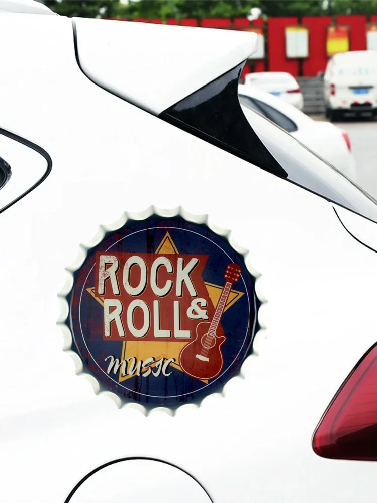 32864 # Rock And Roll (Music) 13 Cm/17 Cm Self-adhesive Decal Car Sticker Waterproof Auto Decors on Bumper Rear Window Laptop