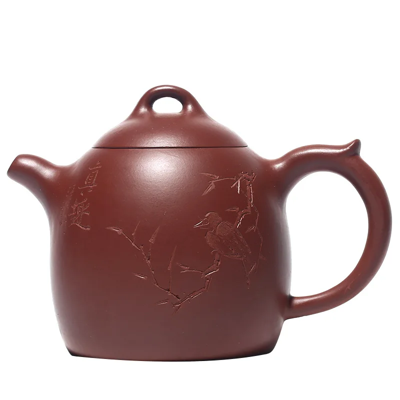 Famous brand new purple clay teapot zhenqu Qinquan teapot 320ml Dahongpao tea set