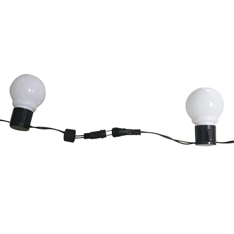 Tira de luces LED para jardín, tira de bombillas de 3M y 6M para exteriores, Patio, paisaje, boda, decoración de vacaciones de Navidad, 10/20LED