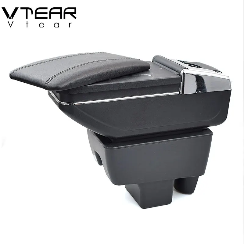 

Vtear Car Armrest Box Center Console Arm Rest Storage Box Interior Car-styling Decoration Accessories Parts For Skoda Rapid 2014