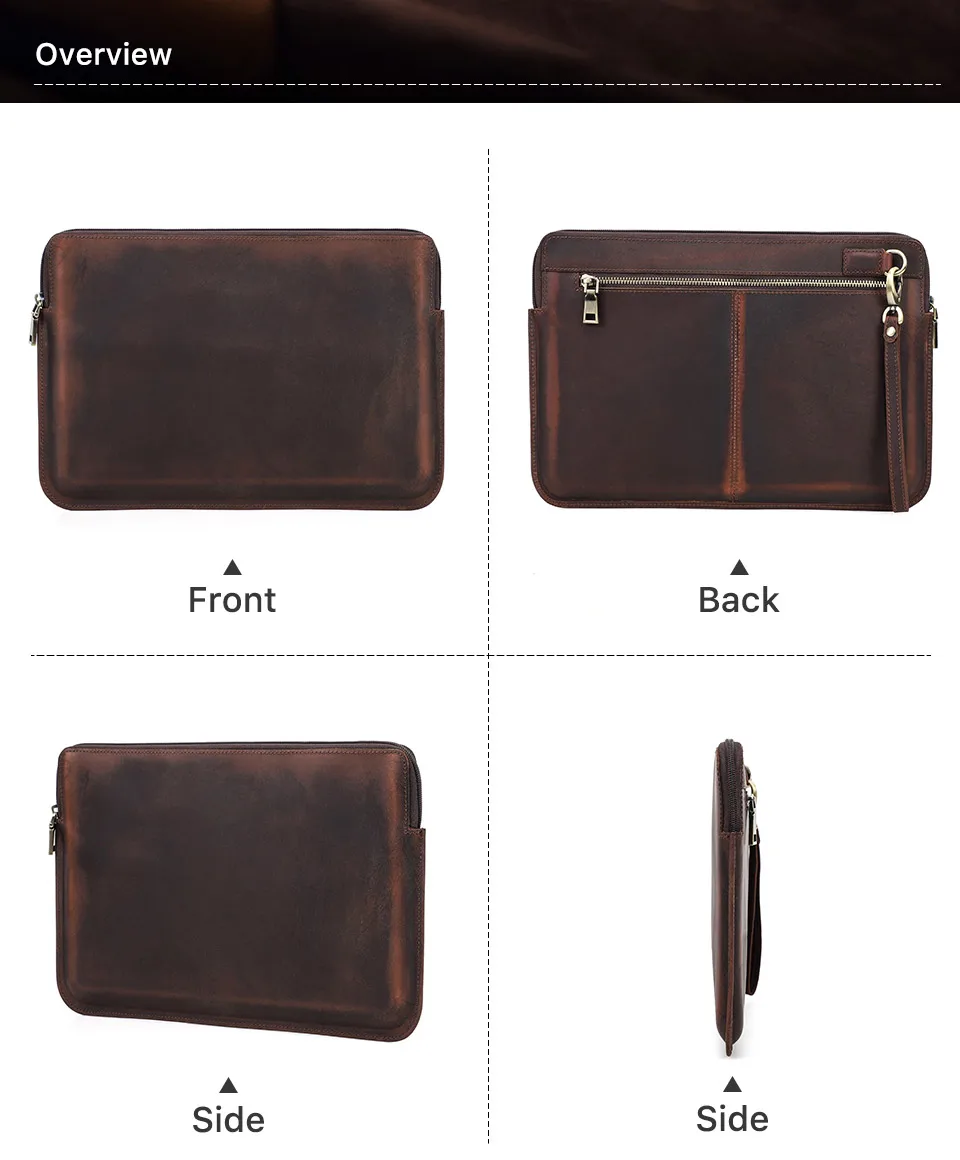 Laptop Aktentasche Männer für MacBook Air Pro 13 14 15 Zoll Rindsleder Handtasche Hülle Tablet Tasche Fall Lenovo Thinkpad Mat ebook Funda – Detail 8