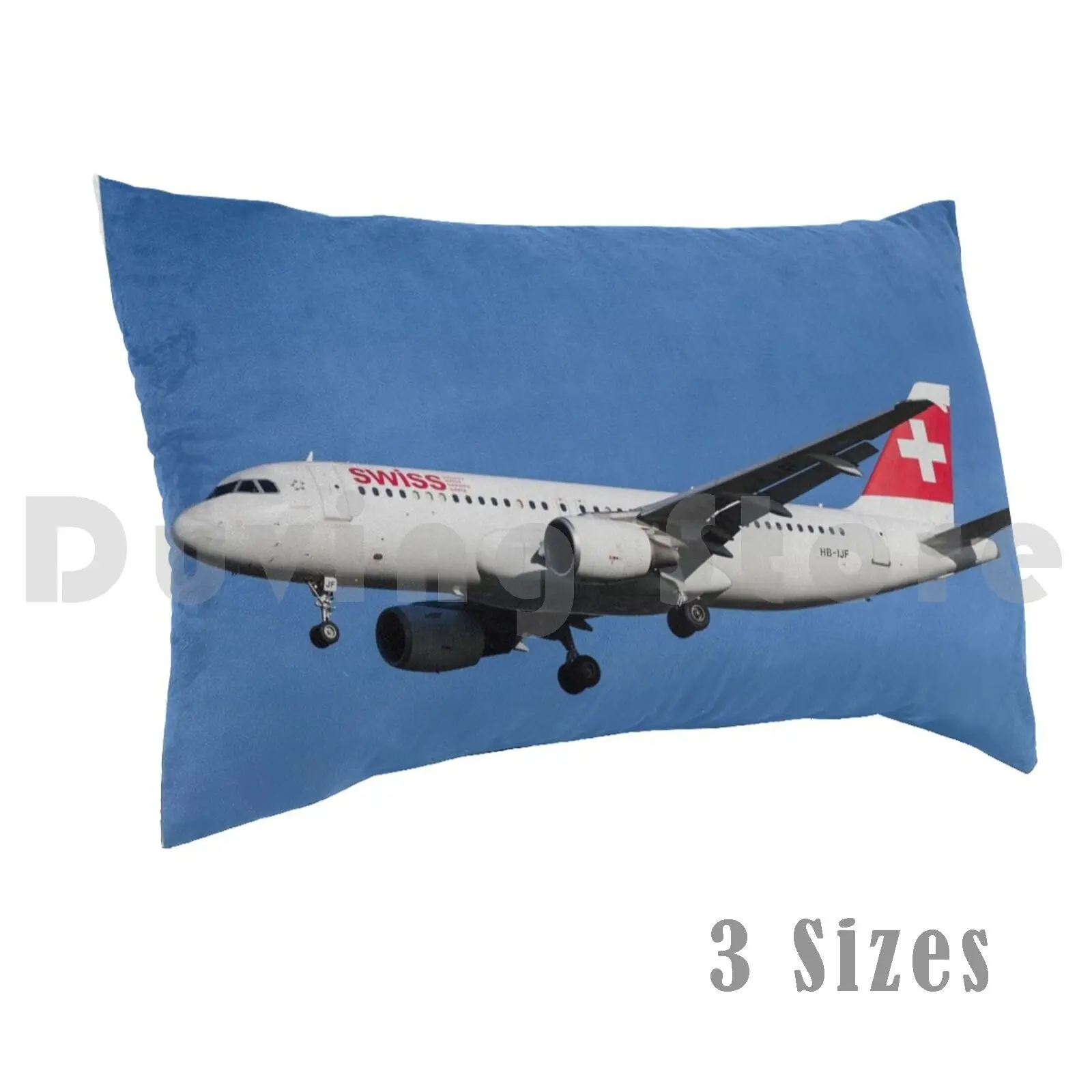 Swiss Airbus A320-214 Pillow Case DIY 50*70 Swiss Swiss Air Swiss Airbus Swiss Airbus A320 Airbus A320 A320 Swiss Jet