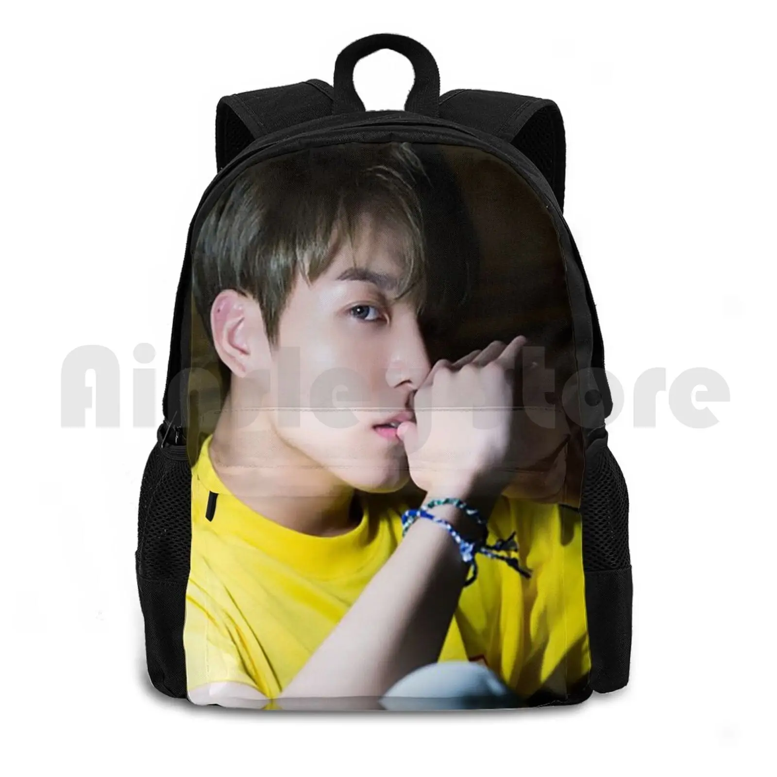 

Jungkook Outdoor Hiking Backpack Waterproof Camping Travel Kpop Kpop Boy Band Love Yourself Her Love Yourself Love Yourself