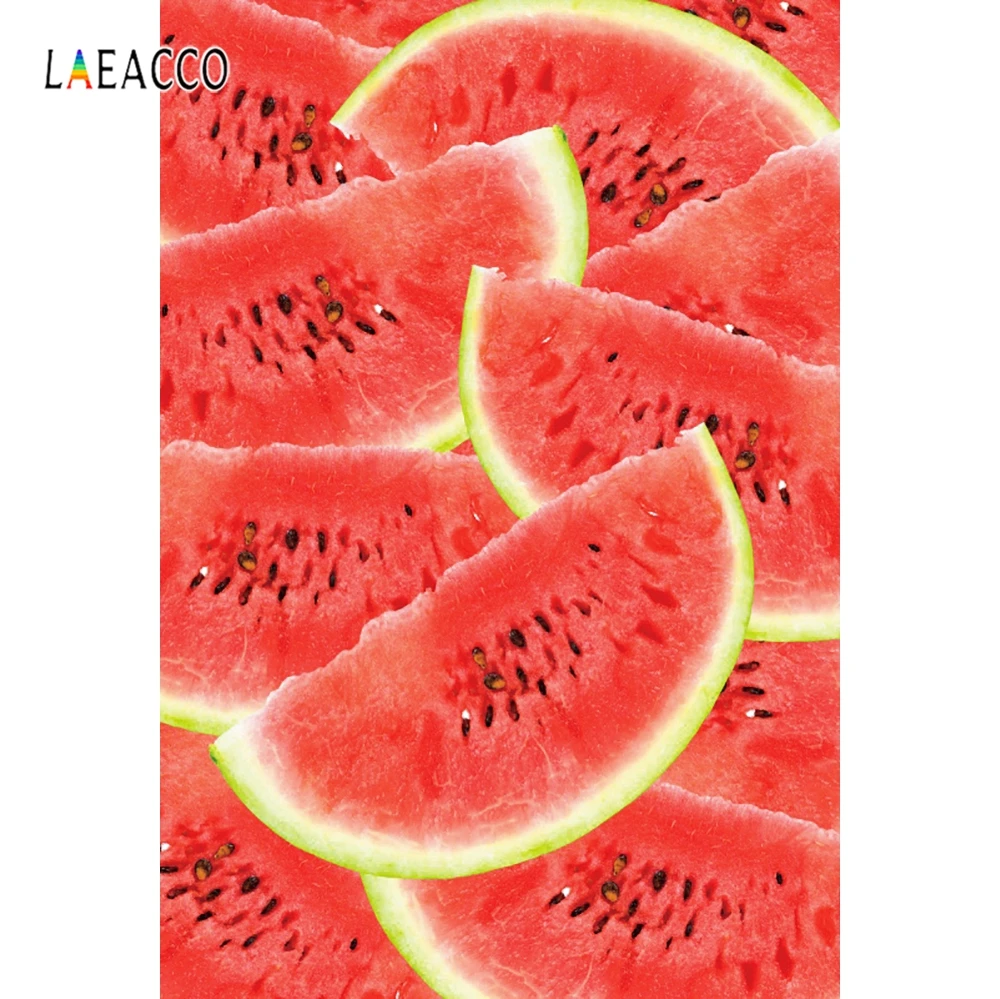 

Laeacco Photography Background Watermelon Party Summer Fruit Vinyl Photocall Photographic Photophone Backdrop For Photo Studio