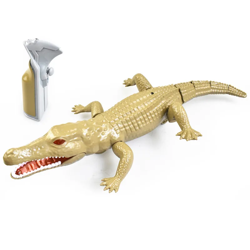 Controle Remoto Tricky Scary Crocodilo, Big Simulation Crawling, Flexible Swing Cauda, Light Sound, RC Animal elétrico, 44cm