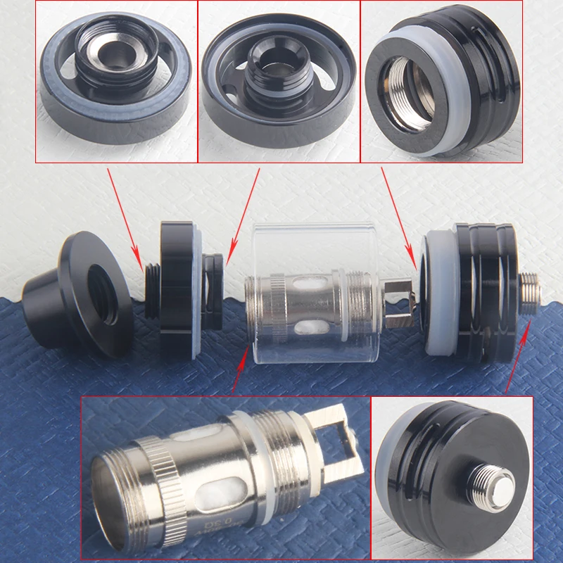 1pcs TVR Atomizer Electronic Cigarettes Vaporizer .3ohm 2ml Top Filling Tank 510 Thead Cartomizer for 30-80w Vape Mech Box Mods